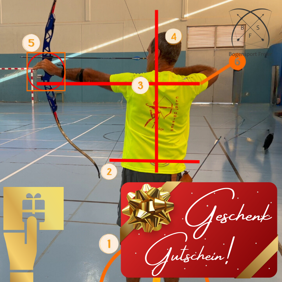 Geschenk-Gutschein Digitales Einzel-Coaching Bogenschießen